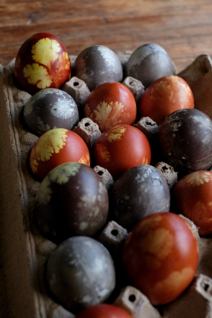 Carton of Natural Dye Ukrainian Easter Eggs