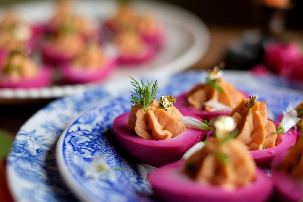 Beet Pickled Deviled Eggs