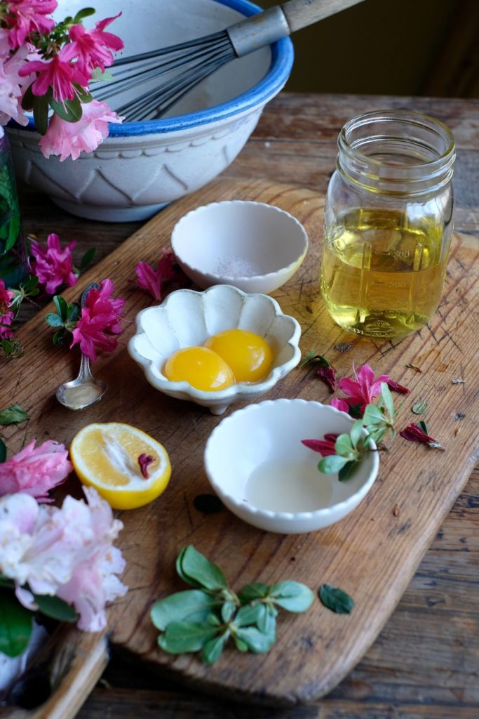 Egg Yolk mayonnaise Ingredients