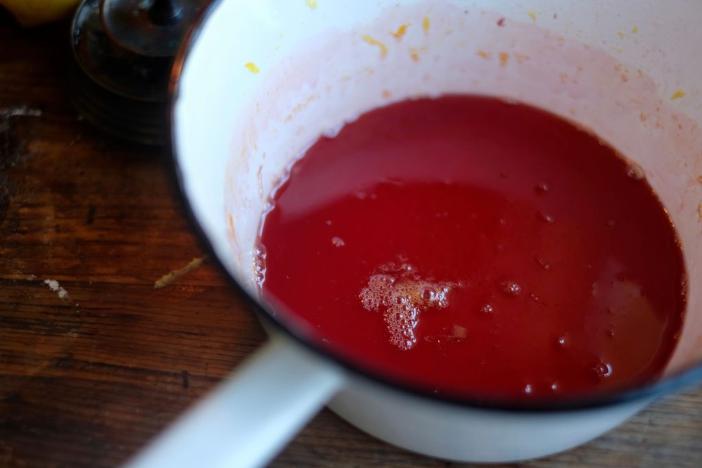 Blood orange syrup