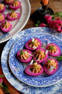 Beet Pickled Deviled Eggs