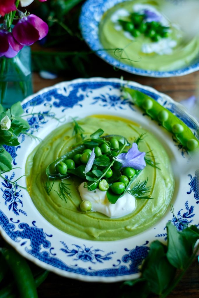 Whimsical Spring Pea Soup